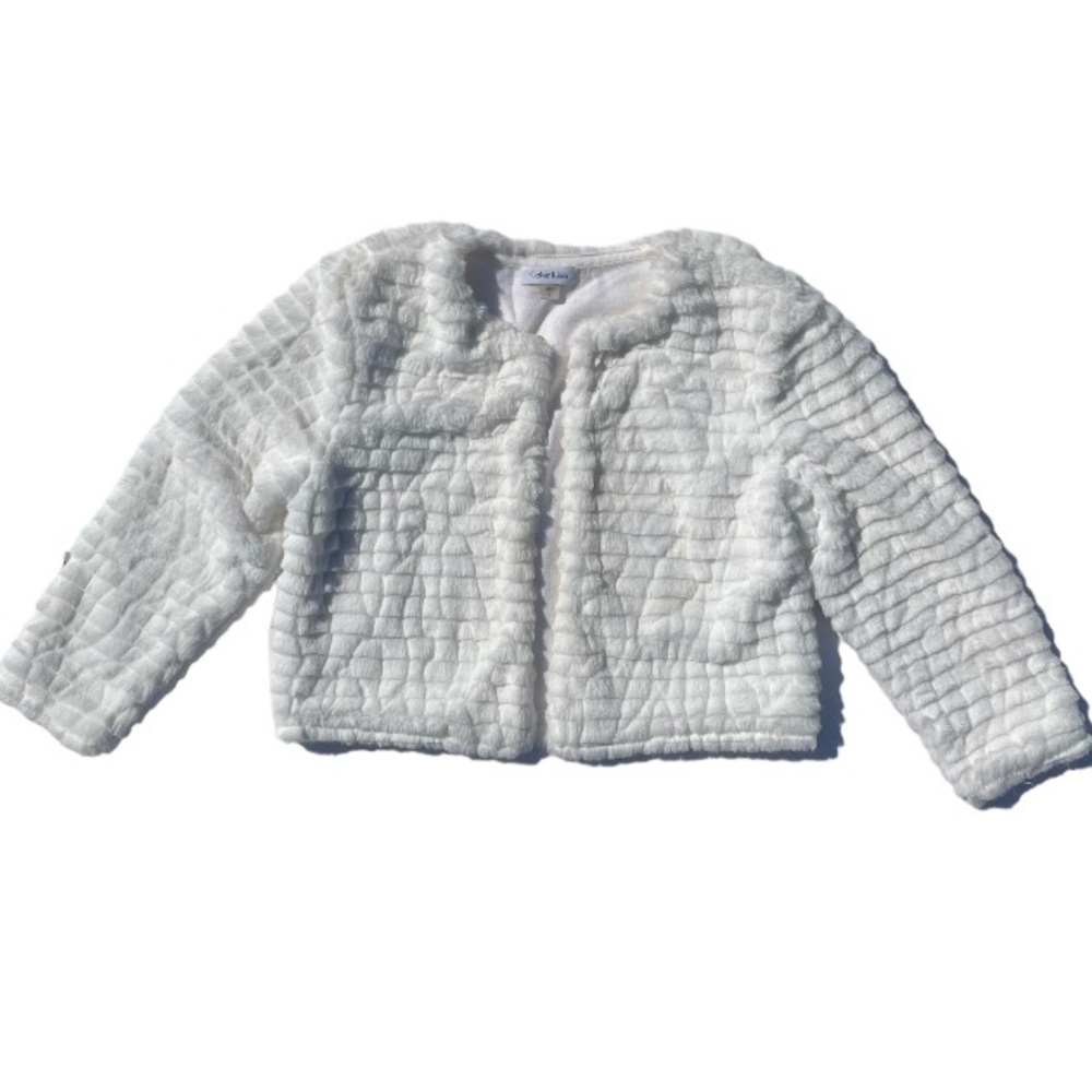 Calvin Klein Faux Fur Shrug